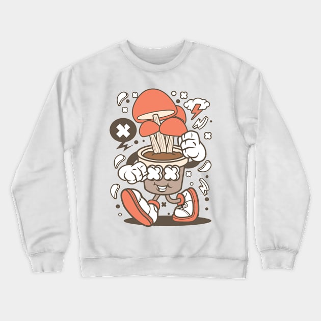 Pot mushrooms figure Crewneck Sweatshirt by ShirtyLife